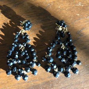 Black Chandelier Earrings